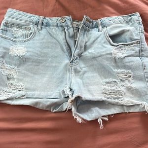 Forever 21 distressed denim shorts